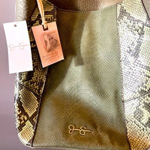 Jessica Simpson green handbag